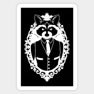 Classy Raccoon Sticker